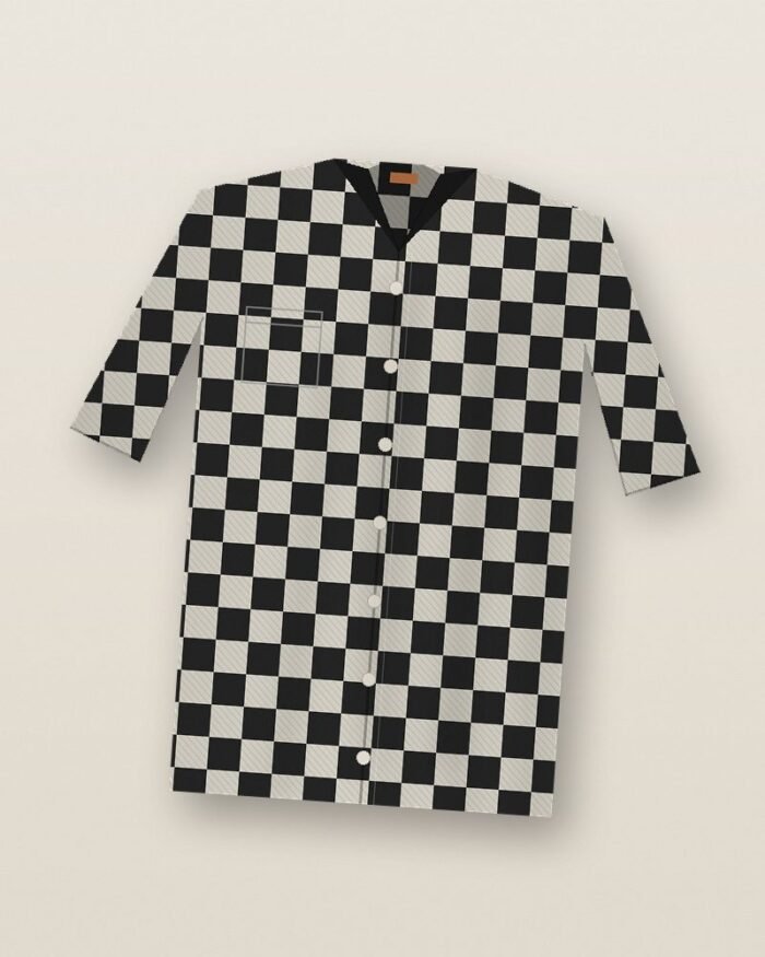 The Harbor Shirt in Mono Buffalo Check