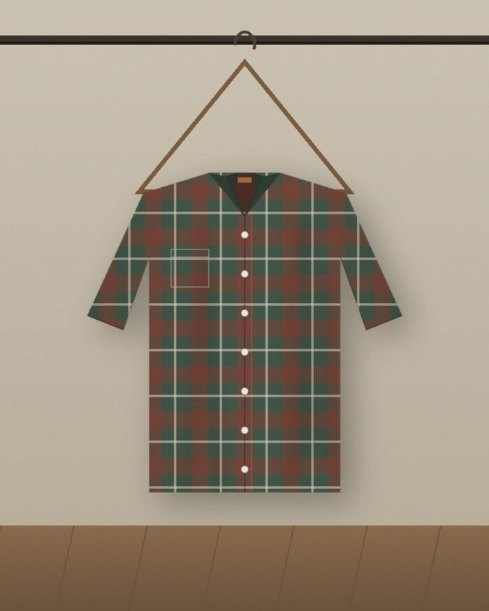 The Harbor Shirt in Pine Plaid — on model