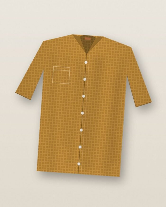The Harbor Shirt in Saffron Waffle