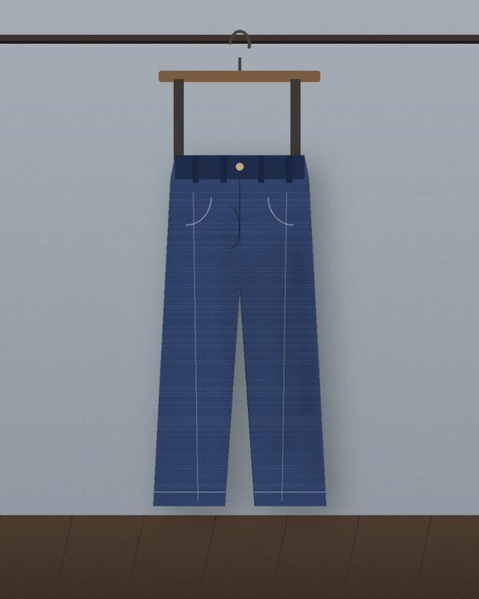 The Rinse Jean in Indigo Selvedge — on model
